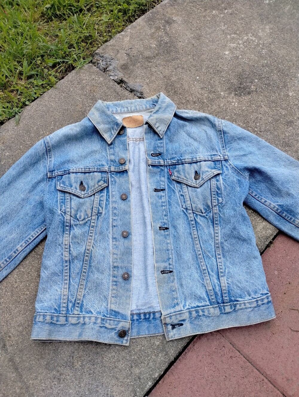 LEVIS Type 3 70505 0213 Denim Trucker Jacket Factory Code 1 Rare 70s VINTAGE - Picture 2 of 8